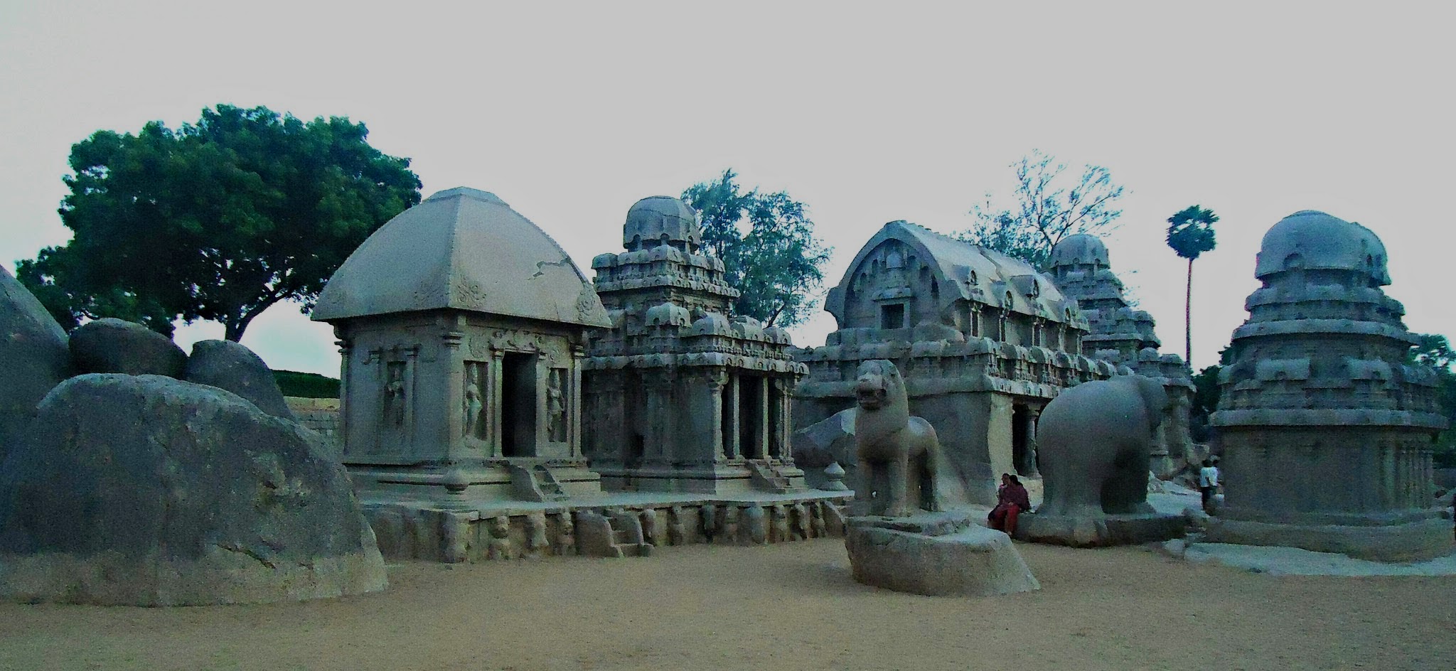 A Rich Cultural Heritage - A view of the Seven Pagodas at the Mahabalipuram
