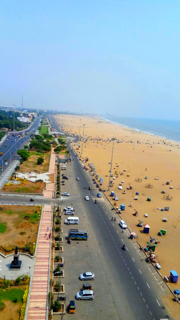 My Place in the World - A picturesque view of Chennai's Marina Beach